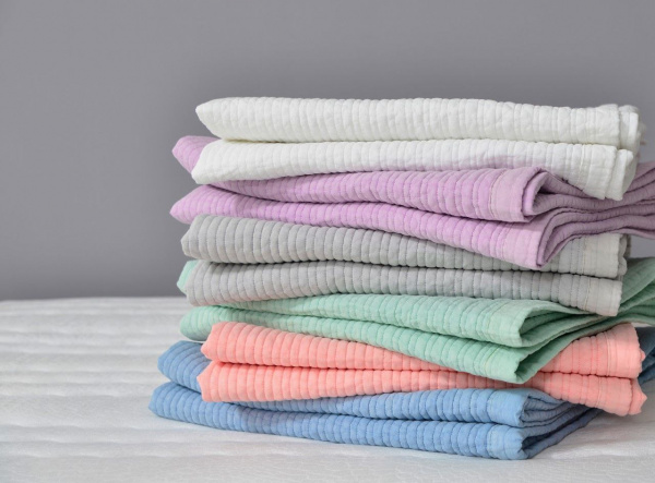 Корейское одеяло-плед из вареного хлопка Soo